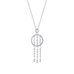0,98 Karat Diamant Trend Baguette Halskette