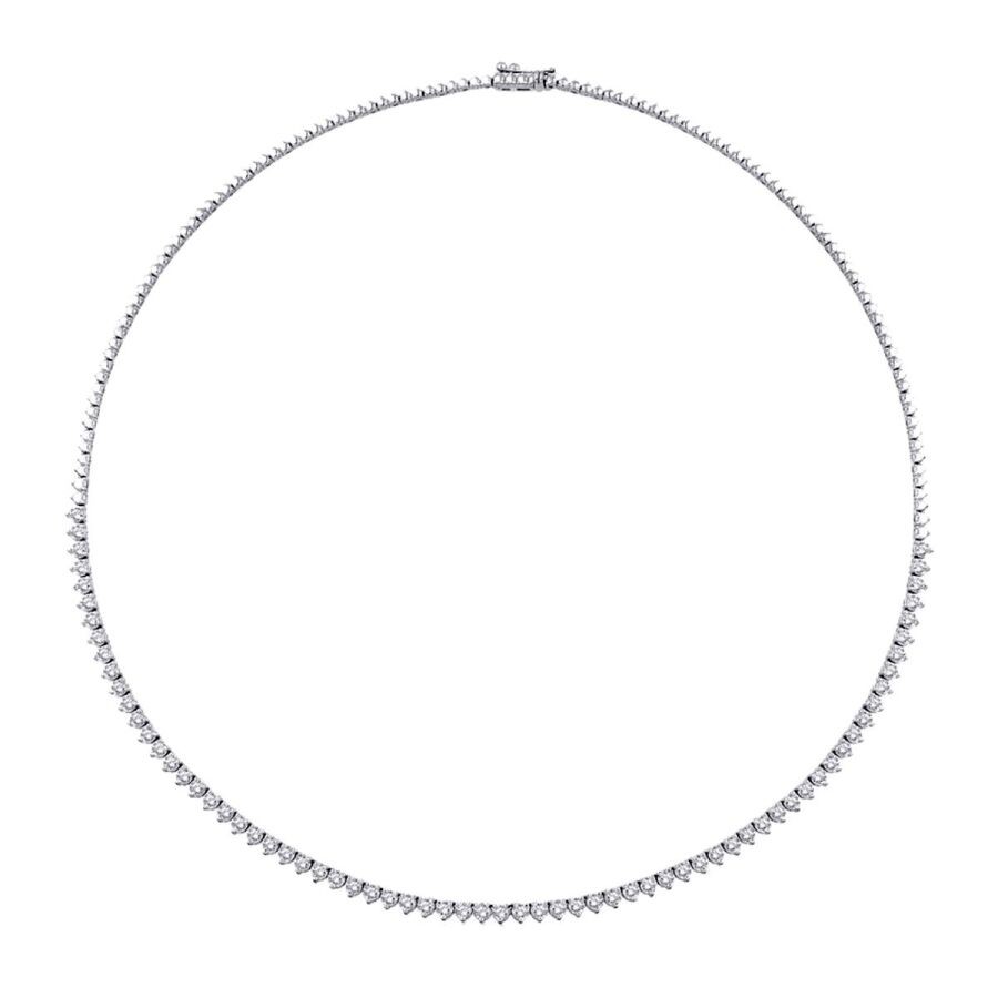 3.21 Carat Diamond Tennis Necklace