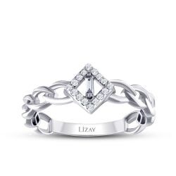 0.10 Carat Diamond Chain Ring