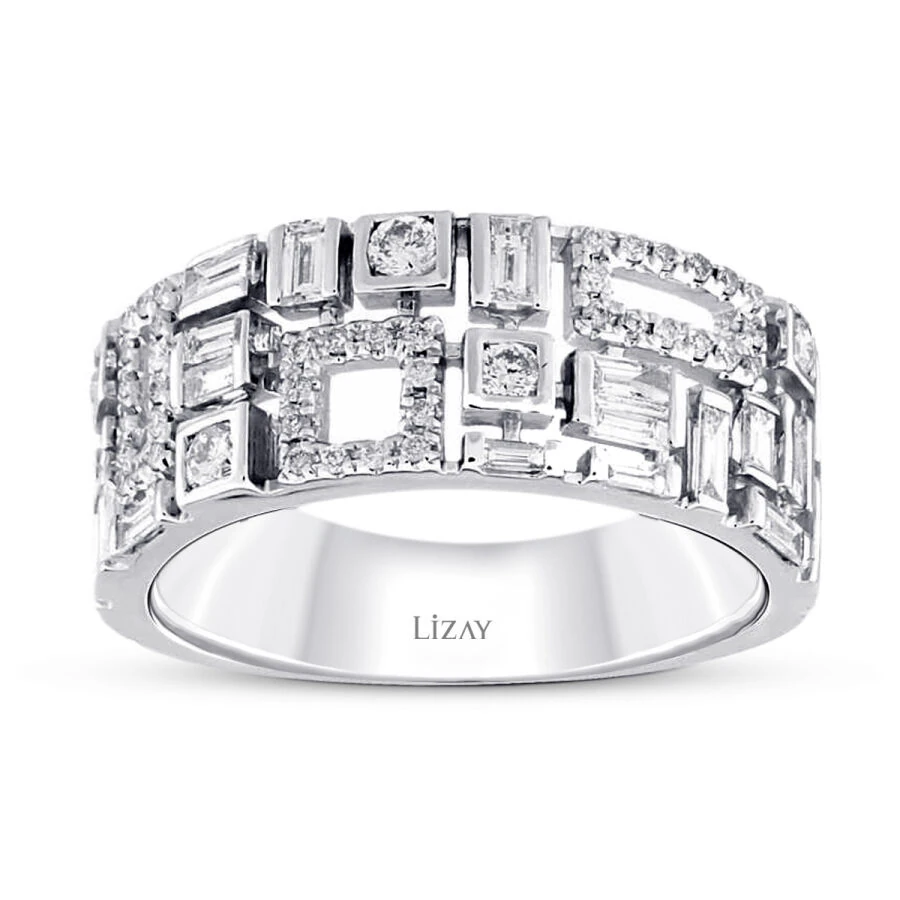 0.58 Carat Diamond Baguette Half-Eternity Ring
