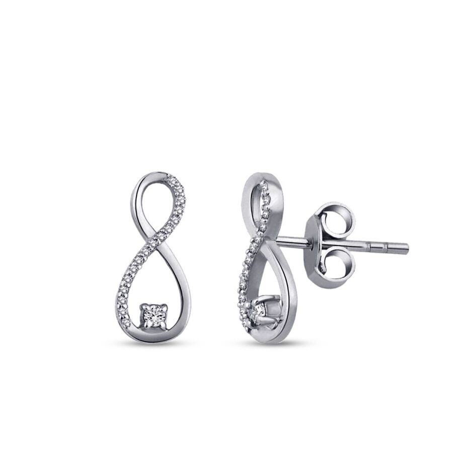 0.12 Carat Diamond Infinity Necklace