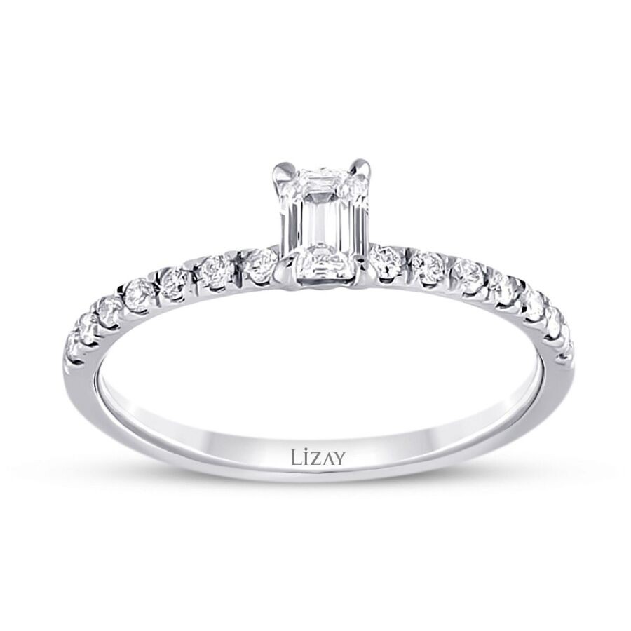 0.42 Carat Diamond Baguette Ring