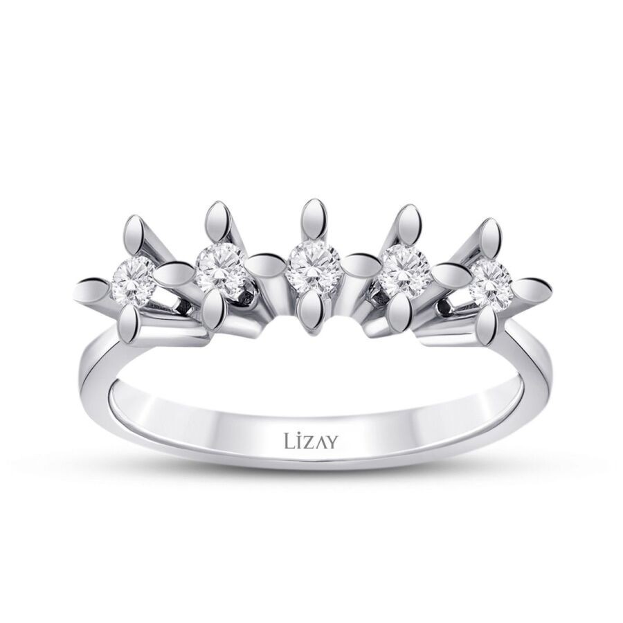 0,25 Karat Diamant Fünf-Stein Ring