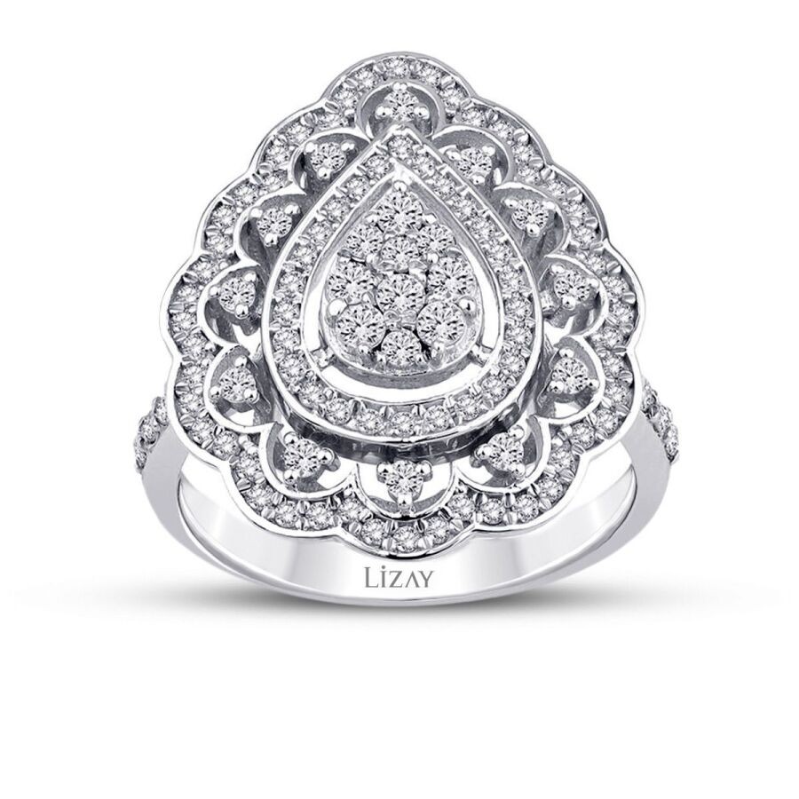 0,73 Karat Diamant Tropfen Trend Ring