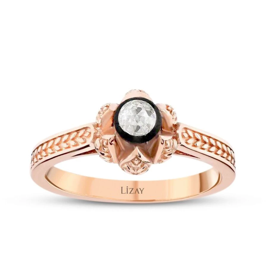 0.12 Carat Diamond Round Solitaire Engagement Ring