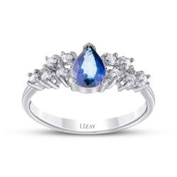 1.01 Carat Diamond Sapphire Ring