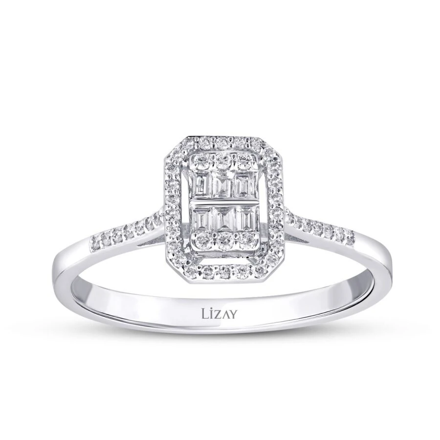 0.22 Carat Diamond Baguette Ring