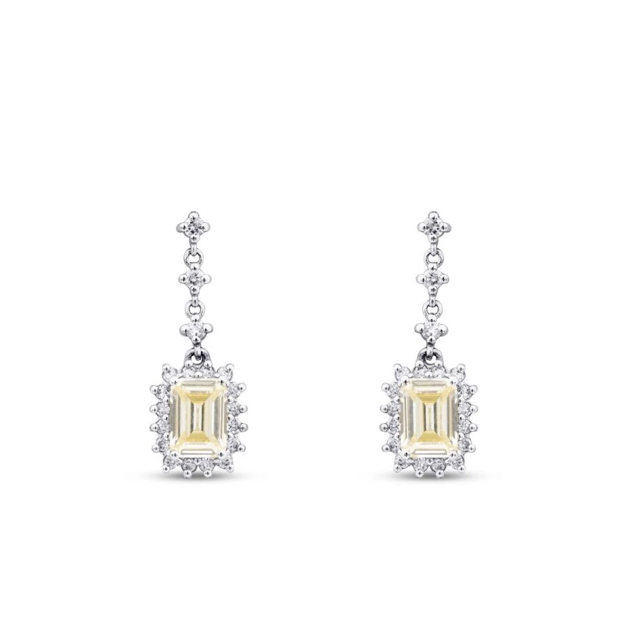3.85 Carat Diamond Fancy Earrings