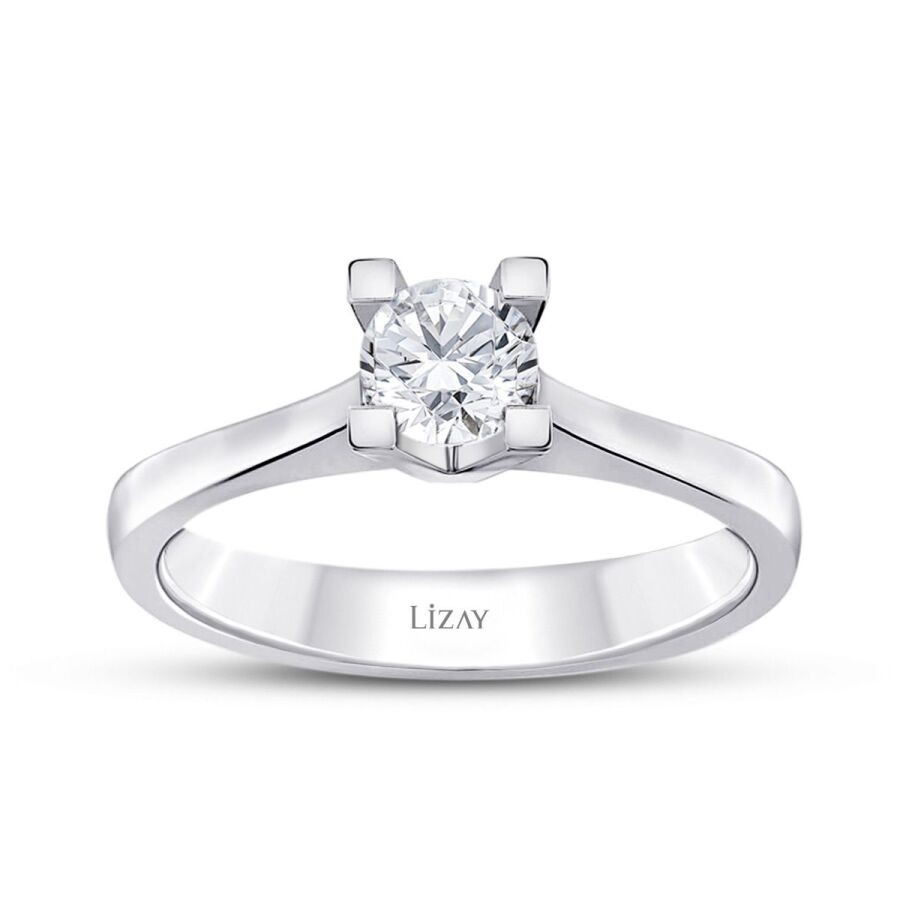 0.35 Carat Diamond Round Solitaire Engagement Ring