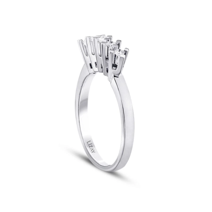 0.15 ct. Diamant Fünf-Stein Ring