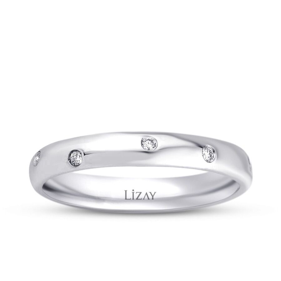 0.08 Carat Diamond Wedding Band