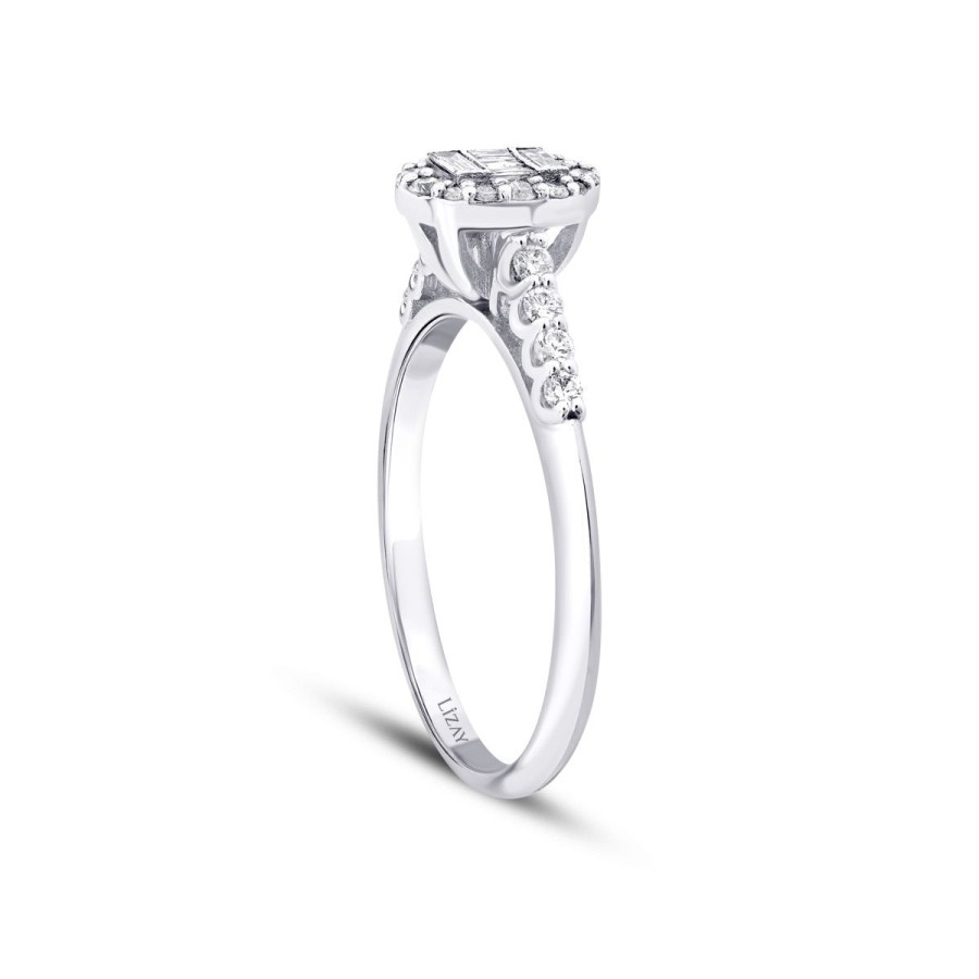 0.29 Carat Diamond Baguette Ring