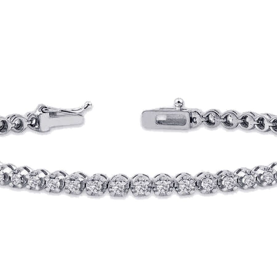 0.96 Carat Diamond Tennis Bracelet