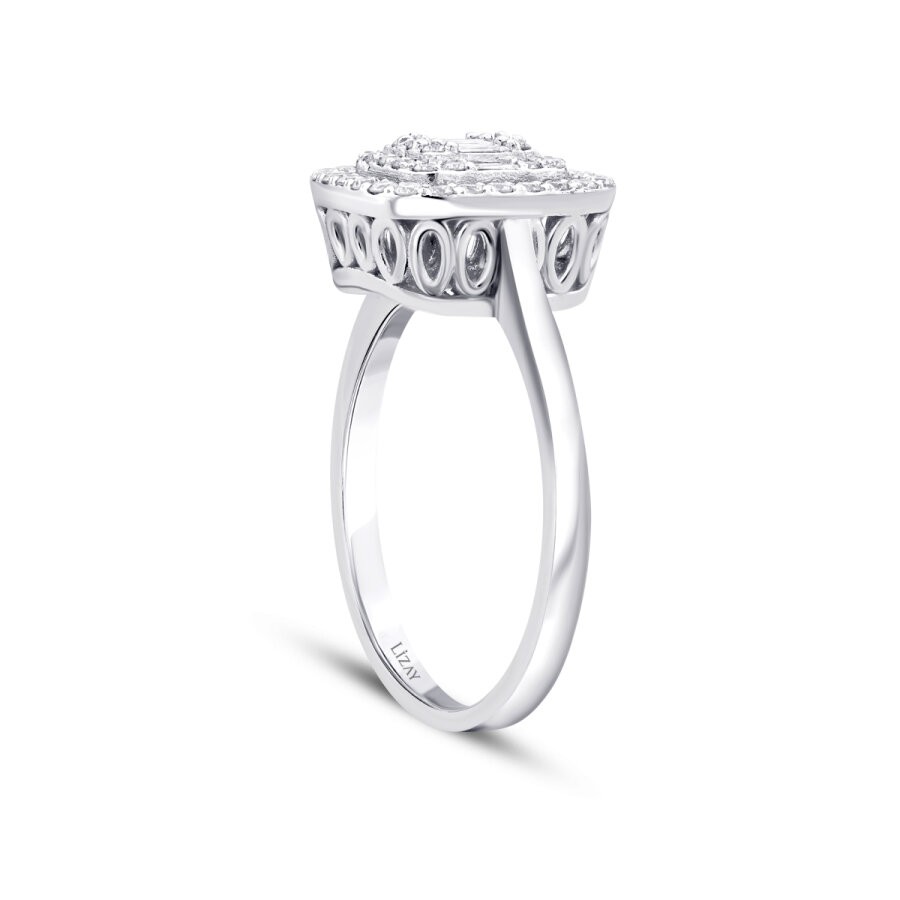 0.18 Carat Diamond Baguette Ring