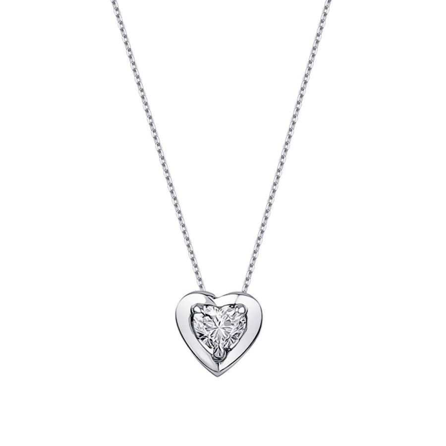 0.29 Carat Diamond Heart Necklace