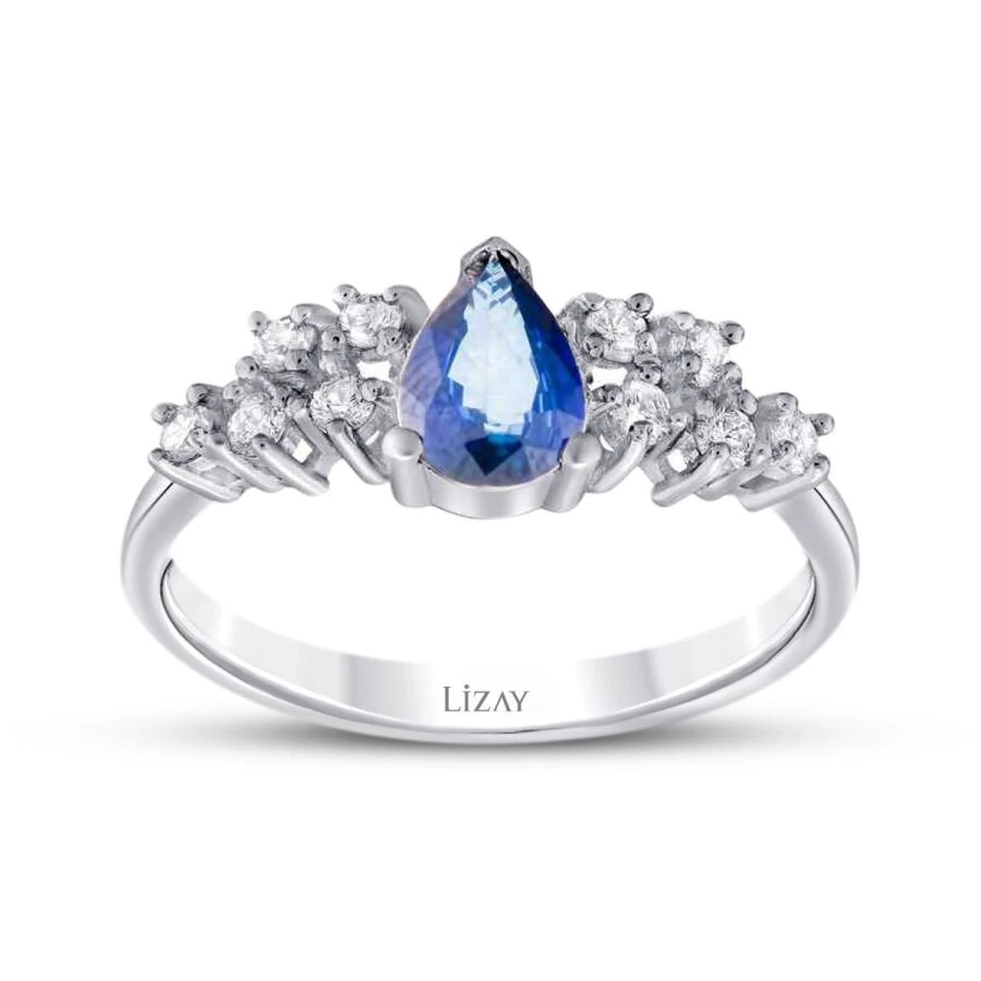 1.01 Carat Diamond Sapphire Ring