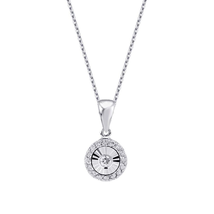 0.08 Carat Diamond-Effect Necklace