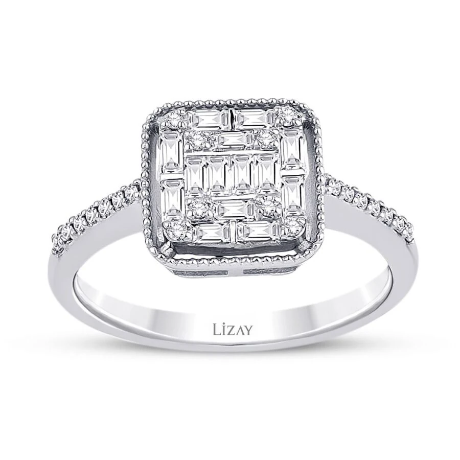 0.36 Carat Diamond Baguette Ring