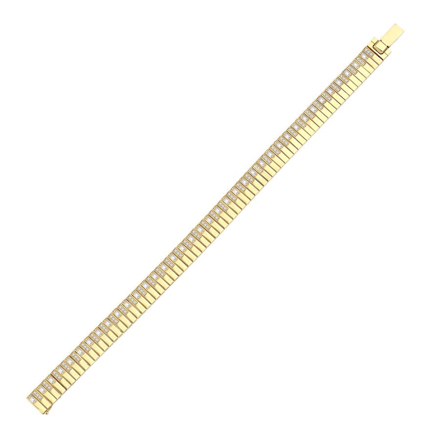 Gold Stone Patterned Bracelet