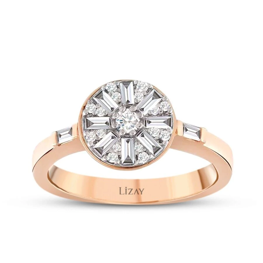 0.37 Carat Diamond Baguette Trend Ring