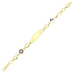 Gold Baby Nameplate Bracelet