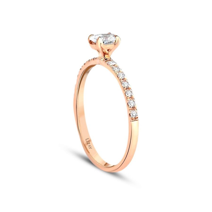 0.44 Carat Diamond Oval Solitaire Engagement Ring