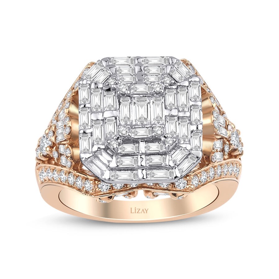 1.74 Carat Diamond Baguette Ring