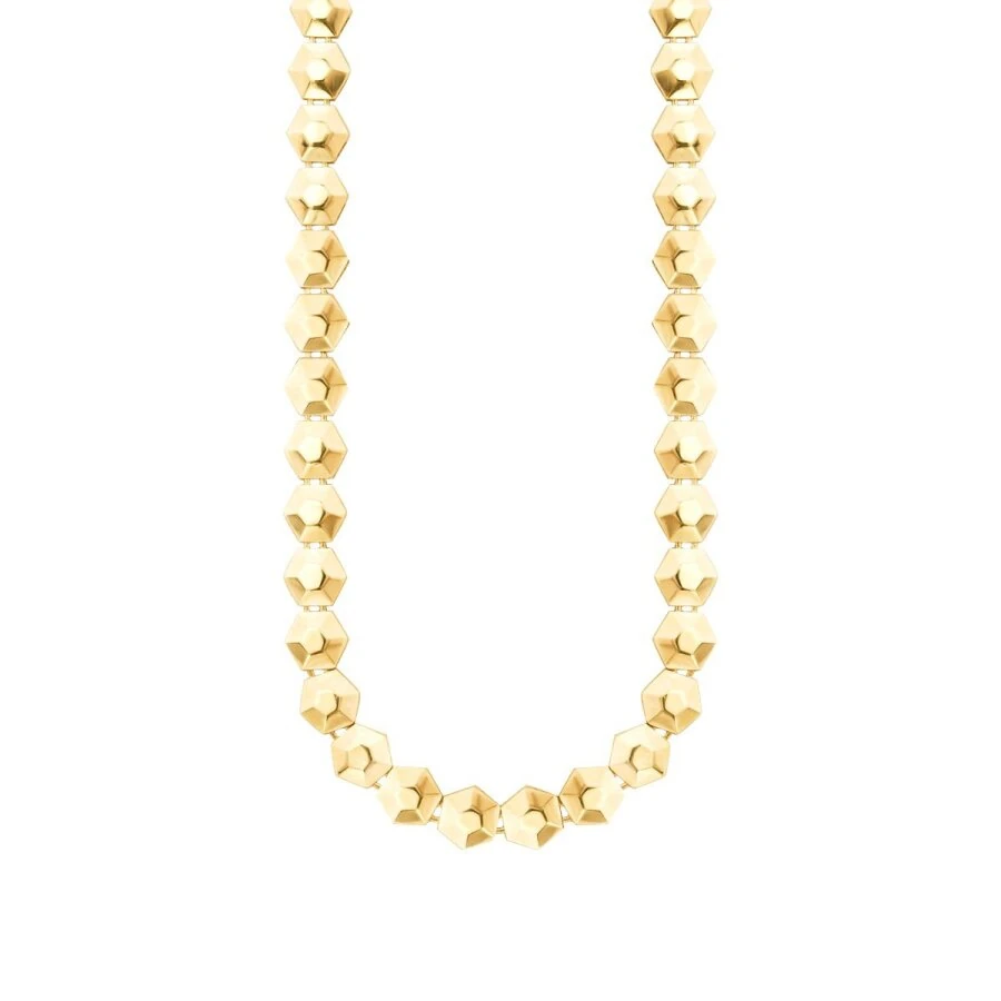 Gold Hexagon Necklace