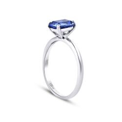 2.12 Carat Diamond Sapphire Ring