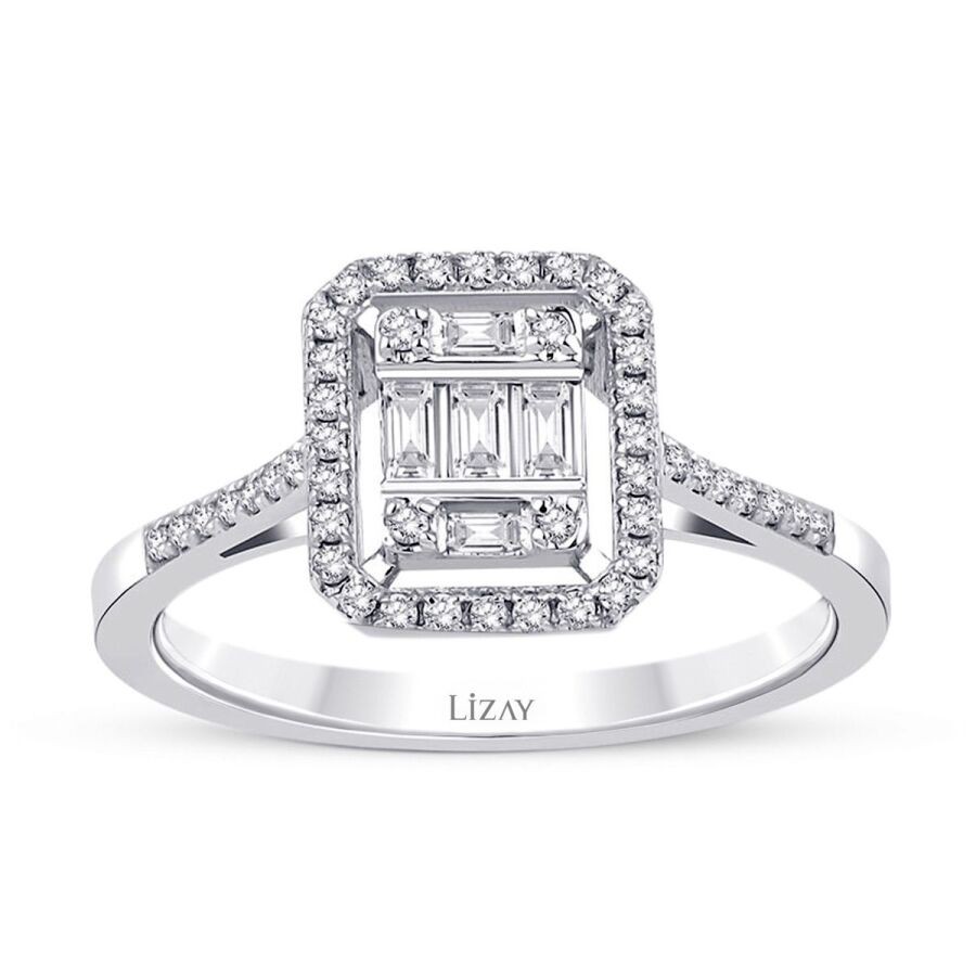 0.38 Carat Diamond Baguette Ring