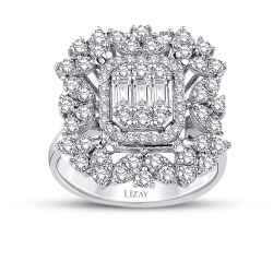 1.36 Carat Diamond Baguette Ring