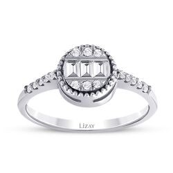 0.16 Carat Diamond Baguette Ring