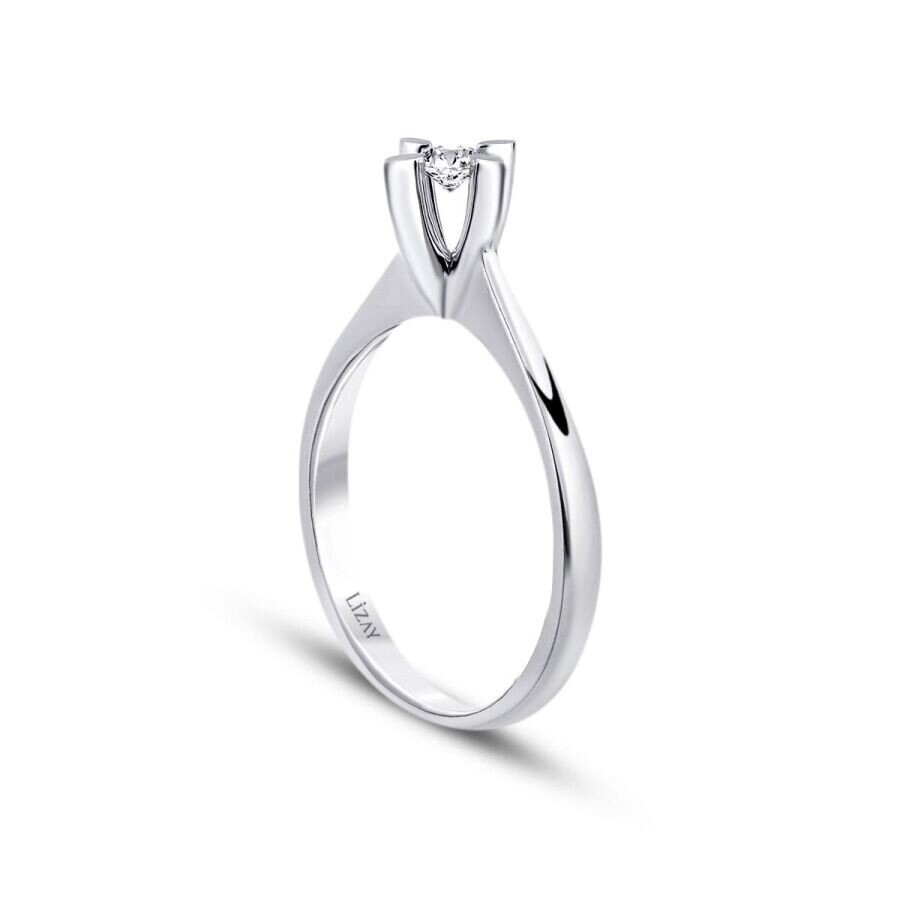 0.10 Carat Diamond Round Solitaire Engagement Ring