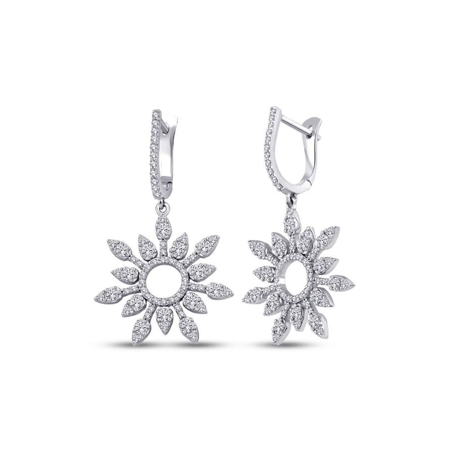 1.27 Carat Diamond Aurora Earrings