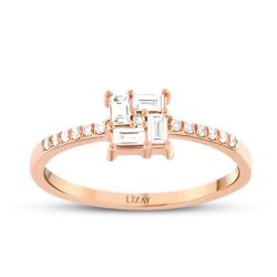 0.24 Carat Diamond Baguette Ring