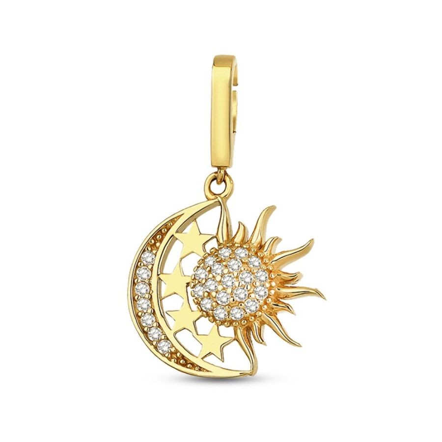 Gold-Mond-Sonne-Charm