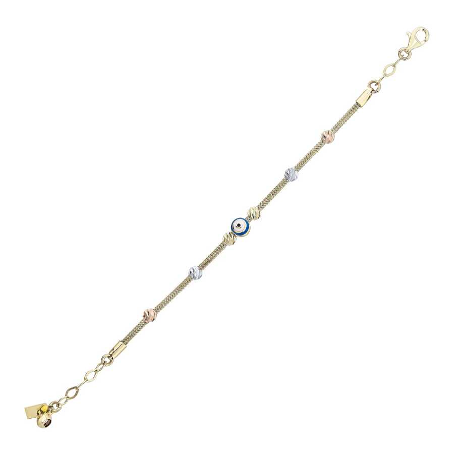 Gold Evil Eye Doric Bracelet