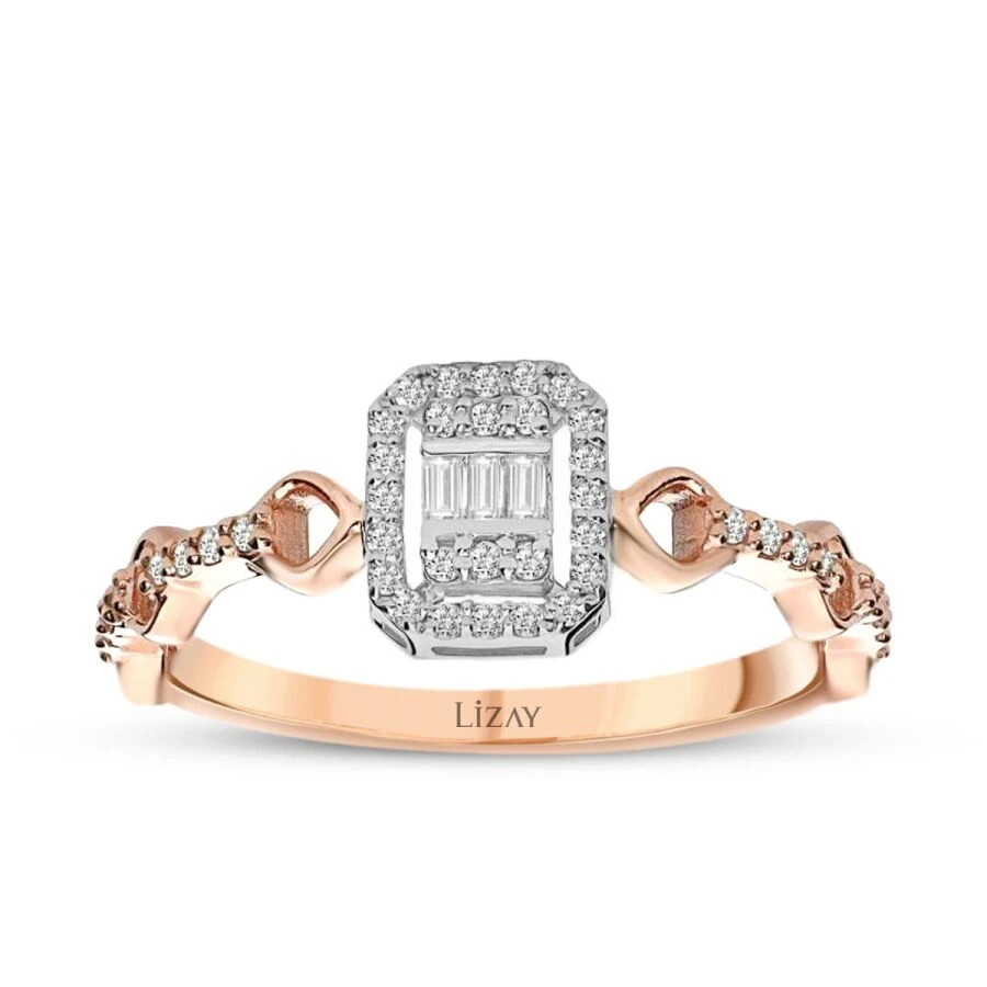 0.23 Carat Diamond Baguette Ring