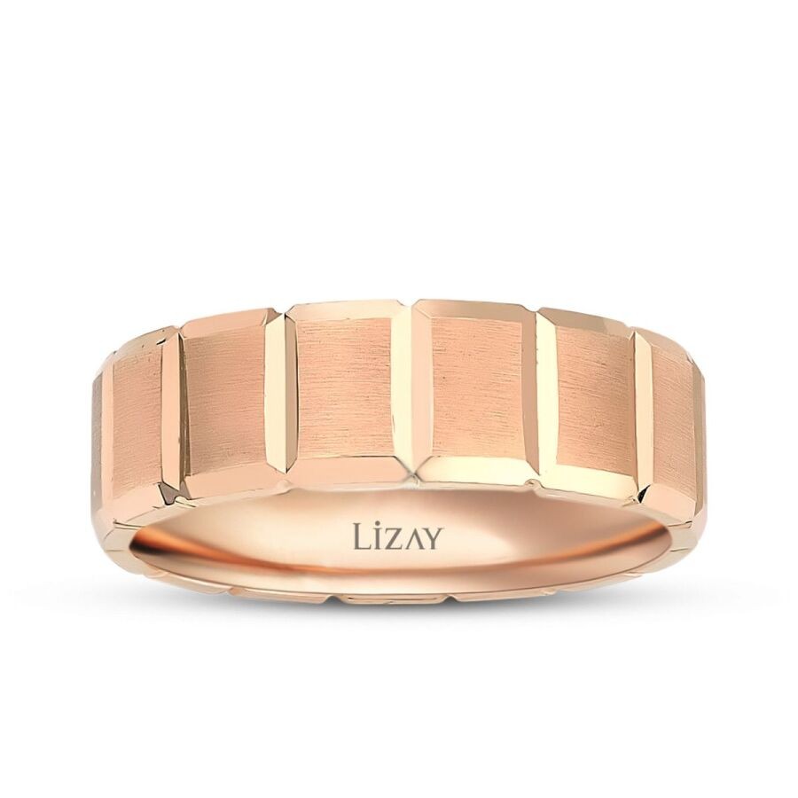 Rose Gold Matte Wedding Band