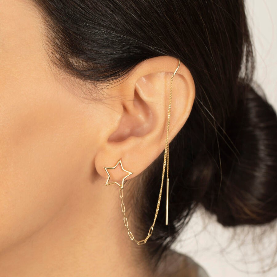 Gold Star Trend Earrings