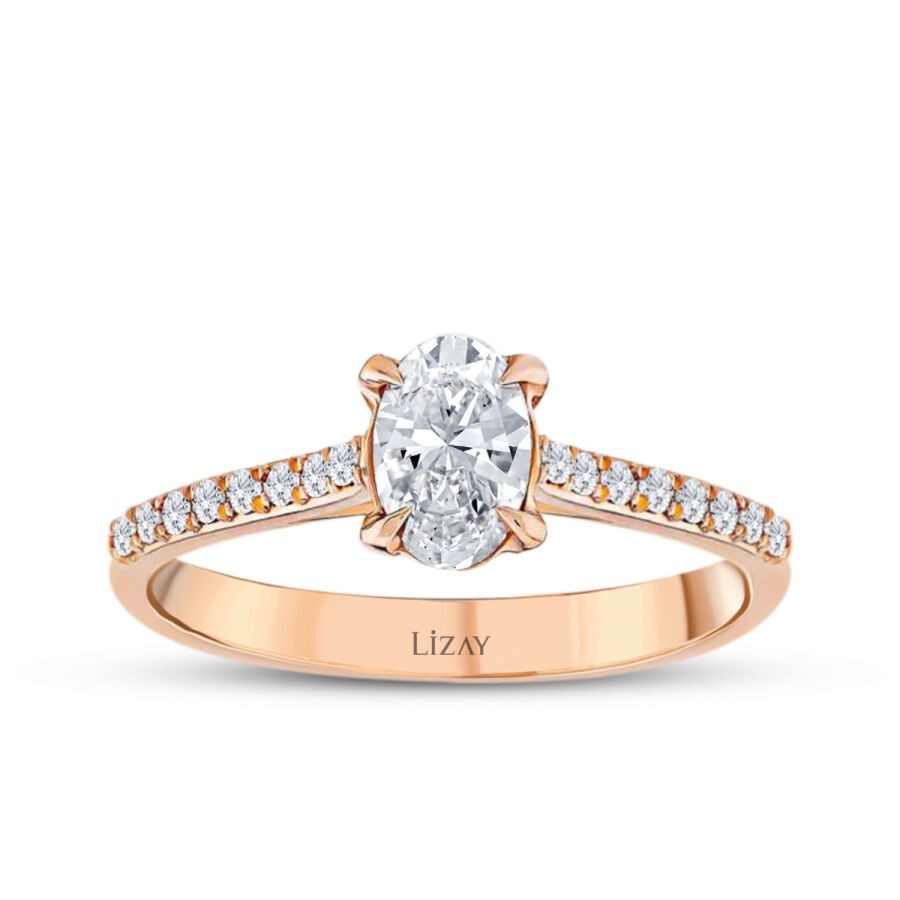 0.52 Carat Diamond Round Solitaire Engagement Ring