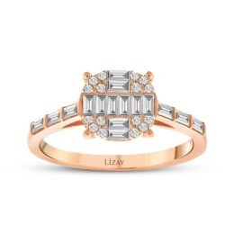 0.47 Carat Diamond Baguette Ring