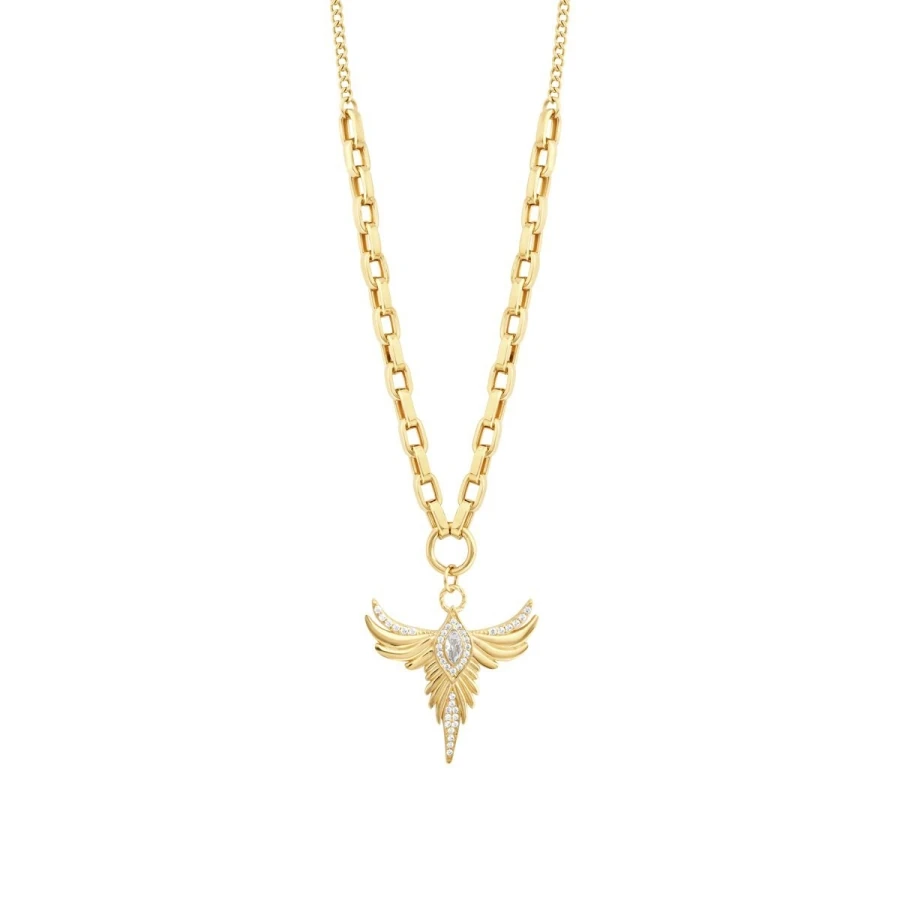 Gold Phönix Halskette
