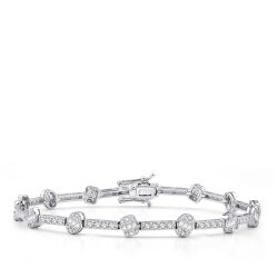 2.14 Carat Diamond Baguette Bracelet