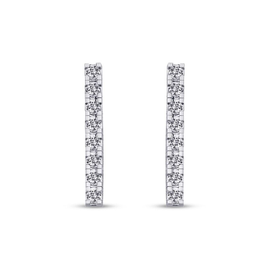 1.46 Carat Diamond Tennis Earrings