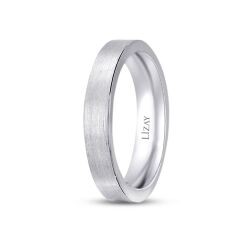 White Gold Plain Wedding Band