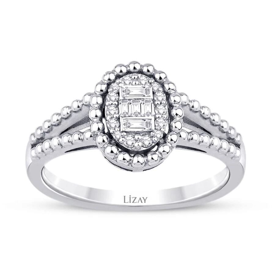 0.17 Carat Diamond Baguette Ring