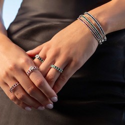 1,12 Karat Diamant Smaragd Ring