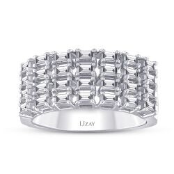0.49 Carat Diamond Baguette Ring