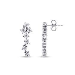 0.05 Carat Diamond-Effect Earring